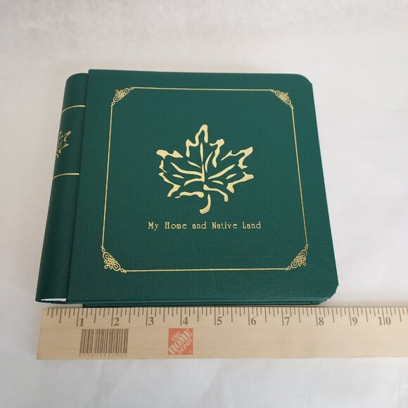 Creative Memories 7x7 Green Scrapbook Album w/ pages Gold Foil Maple Leaf Canada - Picture 12 of 15